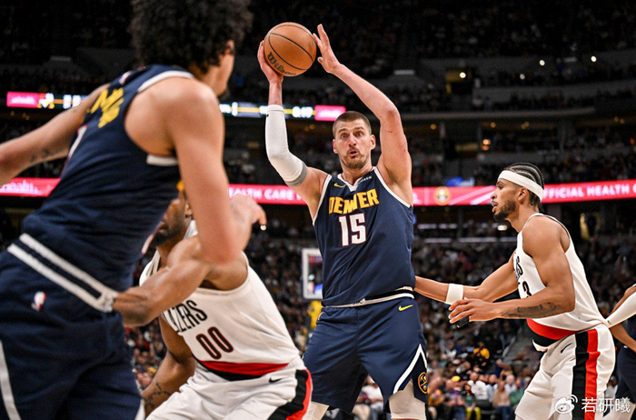 掘金逆转开拓者约基奇三双率队登顶西部第三